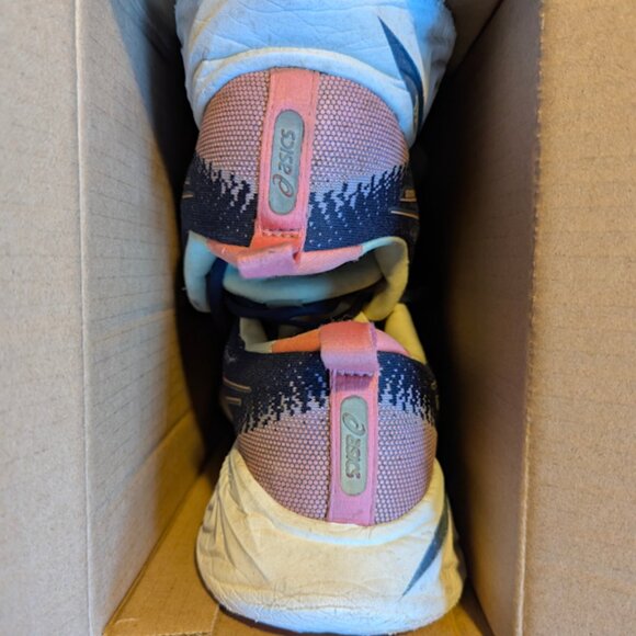 Asics Gel Women's US Size 9 Running Shoes Navy/Pink - Picture 3 of 5